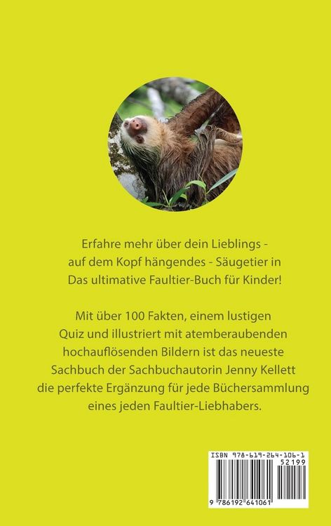 Produktbild: Faultier B&uuml;cher Das Ultimative Faultier Buch f&uuml;r Kinder