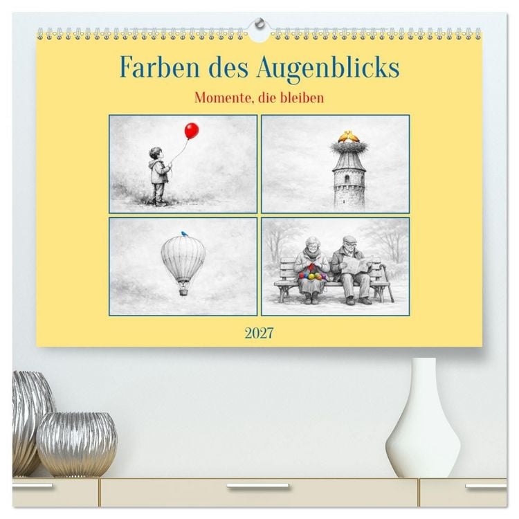Produktbild: Farben des Augenblicks - Momente, die bleiben (hochwertiger Premium Wandkalender 2027 DIN A2 quer), Kunstdruck in Hochglanz