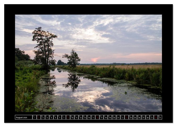 Produktbild: Lichtlandschaft Worpswede (Wandkalender 2026 DIN A3 quer), CALVENDO Monatskalender