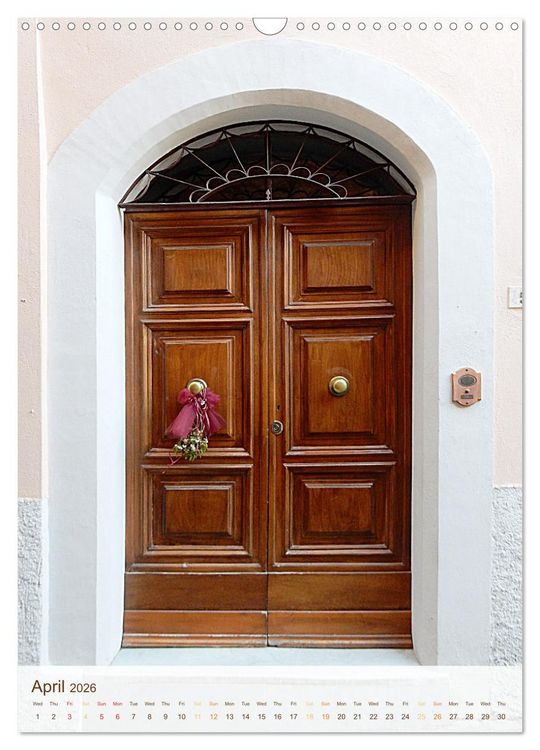 Produktbild: Umbrian Doorways (Wall Calendar 2026 DIN A3 portrait), CALVENDO 12 Month Wall Calendar