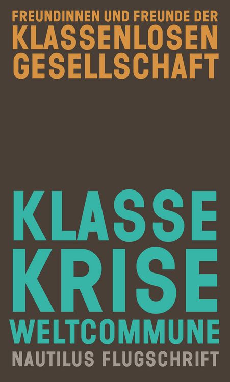Produktbild: Klasse, Krise, Weltcommune