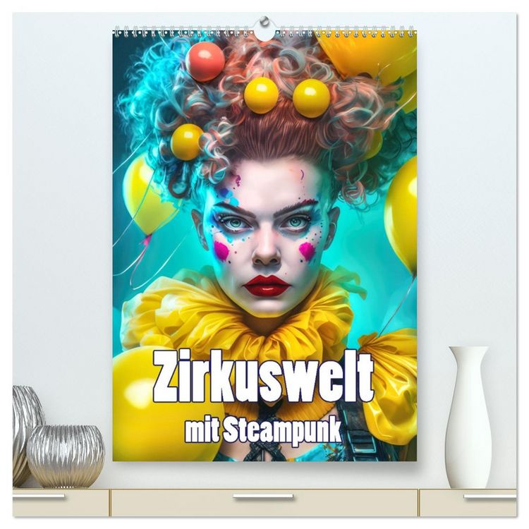 Produktbild: Zirkuswelt mit Steampunk (hochwertiger Premium Wandkalender 2026 DIN A2 hoch), Kunstdruck in Hochglanz
