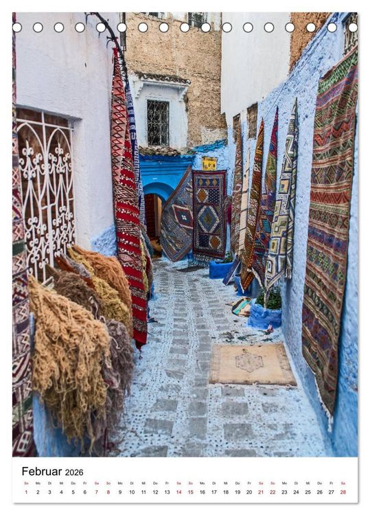 Produktbild: Marokko - Chefchaouen (Tischkalender 2026 DIN A5 hoch), CALVENDO Monatskalender