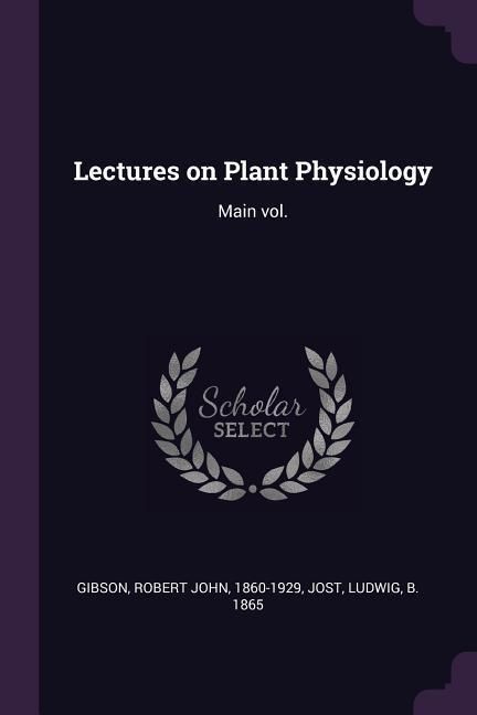 Produktbild: Lectures on Plant Physiology
