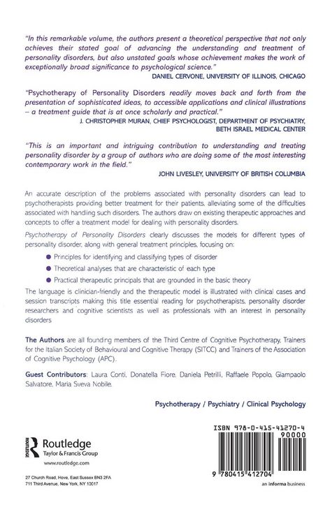 Produktbild: Psychotherapy of Personality Disorders