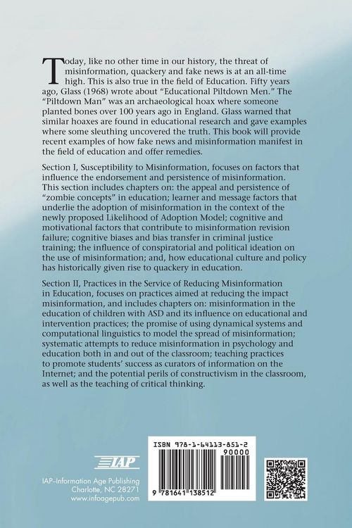 Produktbild: Misinformation and Fake News in Education