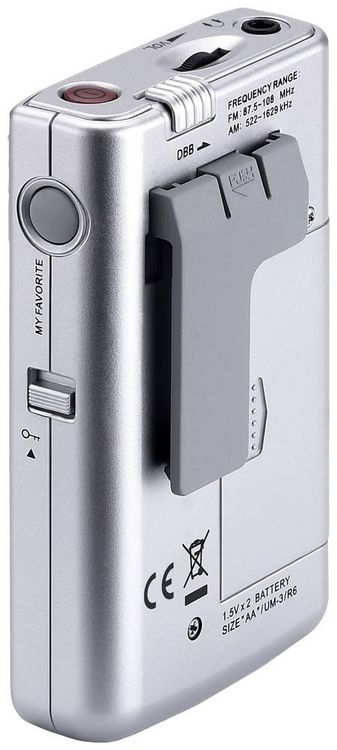 Produktbild: Sangean Pocket 250 Taschenradio UKW, MW Silber