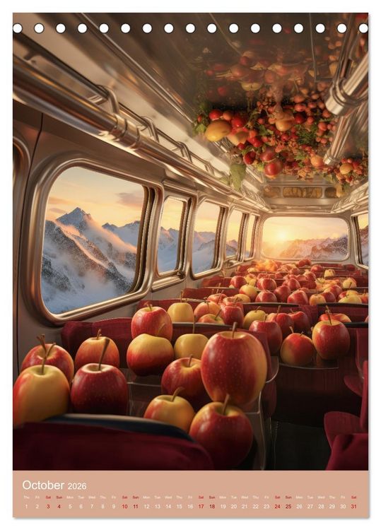 Produktbild: Food Fusion Fantasies (Desk Calendar 2026 DIN A5 portrait), CALVENDO 12 Month DeskCalendar