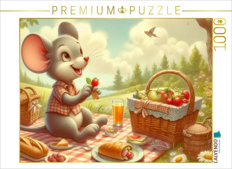 Produktbild: CALVENDO Puzzle Das Sommerpicknick | 1000 Teile Lege-Gr&ouml;&szlig;e 64x48cm Foto-Puzzle f&uuml;r gl&uuml;ckliche Stunden