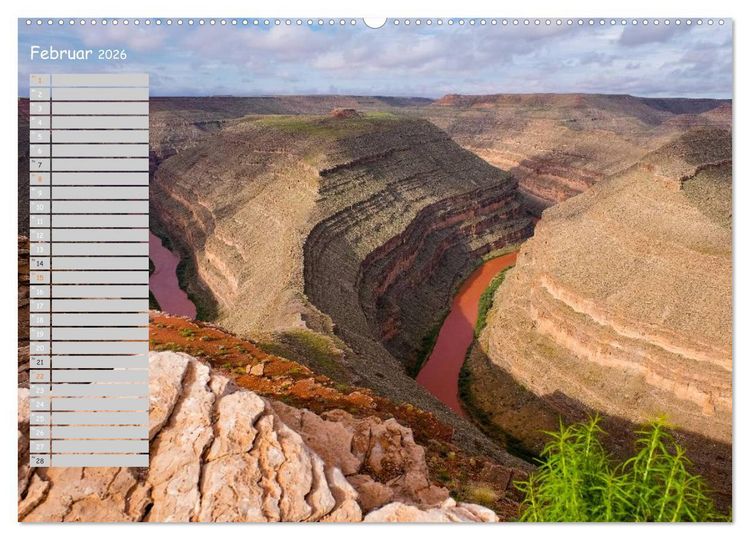 Produktbild: Die Canyons der USA (Wandkalender 2026 DIN A2 quer), CALVENDO Monatskalender