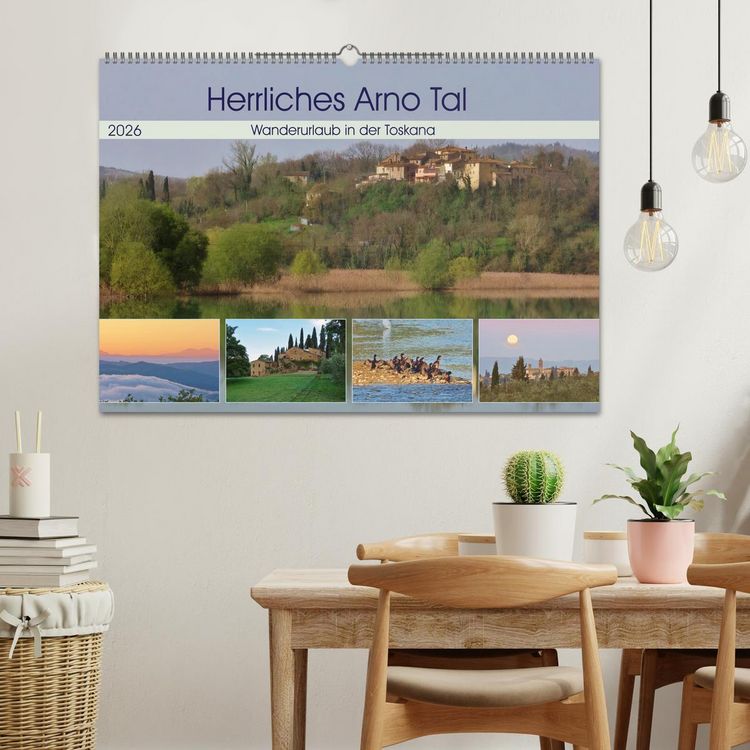 Produktbild: Herrliches Arno Tal - Wanderurlaub in der Toskana (Wandkalender 2026 DIN A2 quer), CALVENDO Monatskalender
