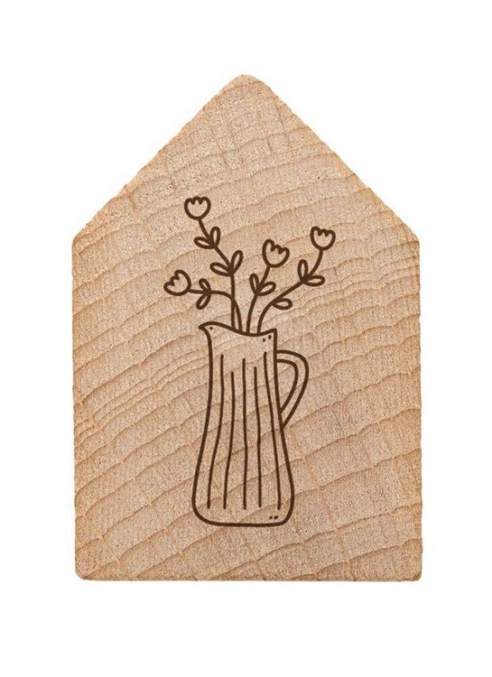 Produktbild: Magnetisches Holzhaus Blumenkanne