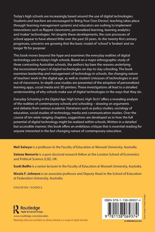 Produktbild: Everyday Schooling in the Digital Age