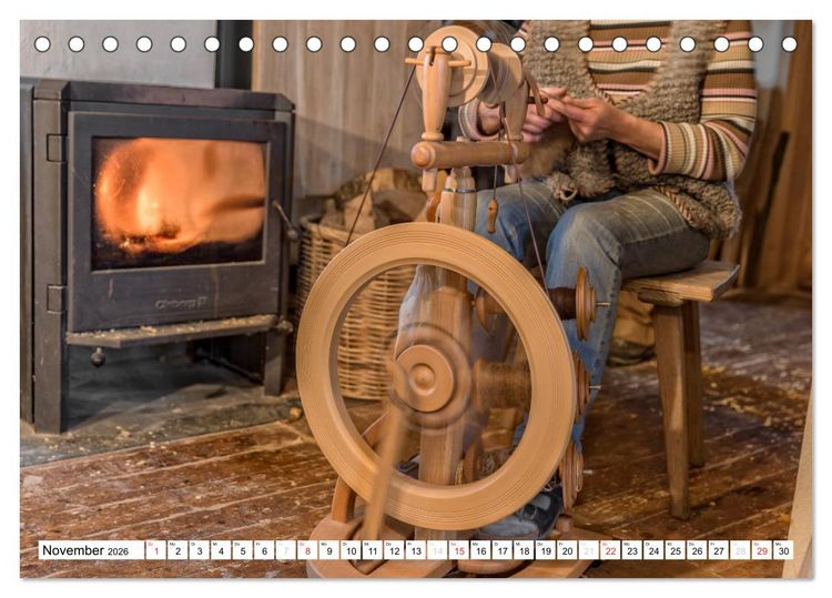 Produktbild: Holz entt&auml;uscht nie (Tischkalender 2026 DIN A5 quer), CALVENDO Monatskalender