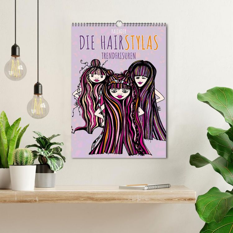 Produktbild: Die HAIRSTYLAS Trendfrisuren (Wandkalender 2026 DIN A3 hoch), CALVENDO Monatskalender