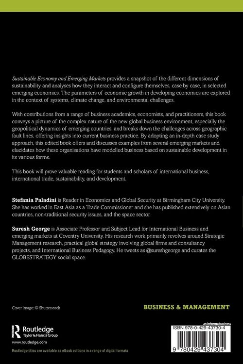 Produktbild: Sustainable Economy and Emerging Markets