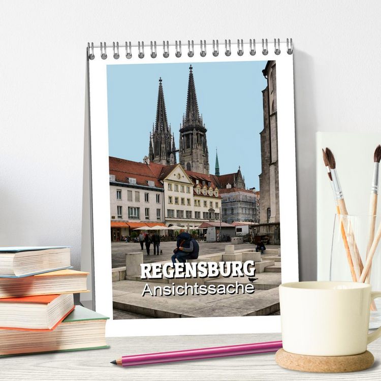 Produktbild: Regensburg - Ansichtssache (Tischkalender 2026 DIN A5 hoch), CALVENDO Monatskalender