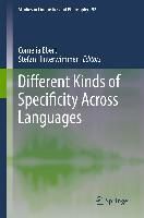 Produktbild: Different Kinds of Specificity Across Languages