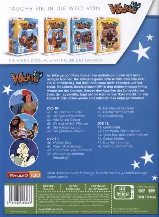 Produktbild: Wickie und die starken M&auml;nner - Staffel 4 [3 DVDs]