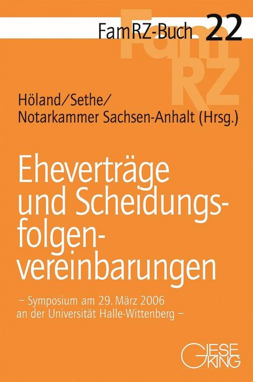 Produktbild: Ehevertr&auml;ge und Scheidungsfolgenvereinbarungen