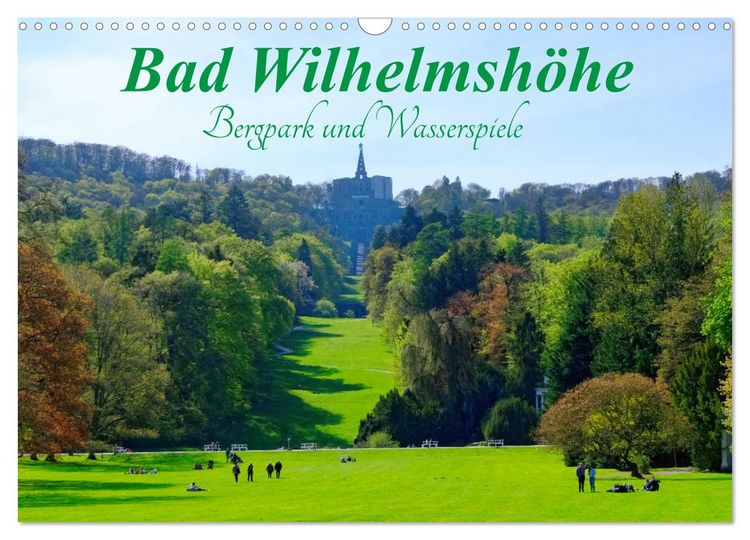 Produktbild: Bad Wilhelmsh&ouml;he Bergpark und Wasserspiele (Wandkalender 2026 DIN A3 quer), CALVENDO Monatskalender