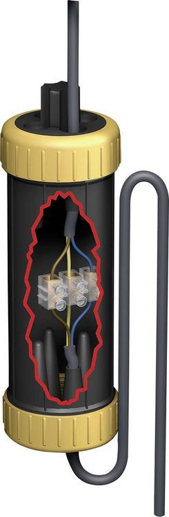 Produktbild: Heitronic 45604 Kabelmuffe Kabel-&Oslash;-Bereich: 6 - 14mm Inhalt: 1St.
