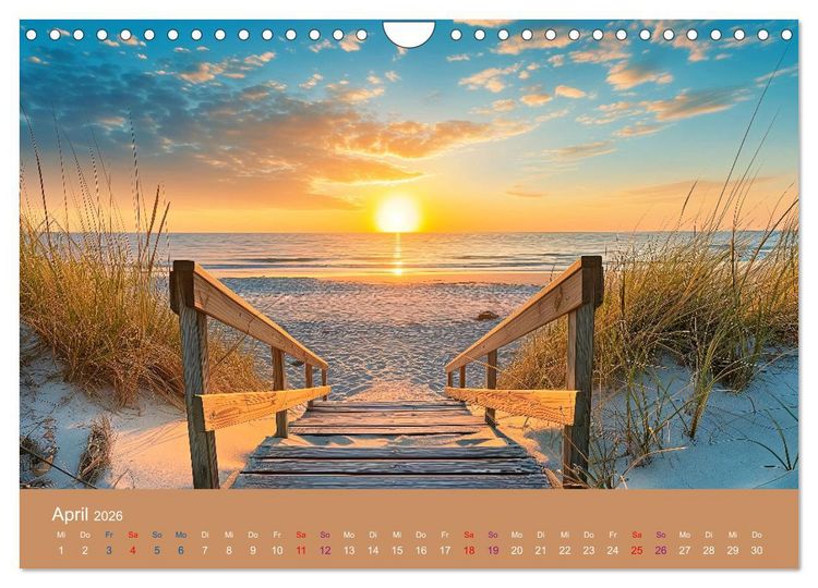 Produktbild: Ausblick aufs Meer - traumhafte Momente (Wandkalender 2026 DIN A4 quer), CALVENDO Monatskalender