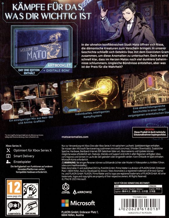 Produktbild: Mato Anomalies (Day One Edition)
