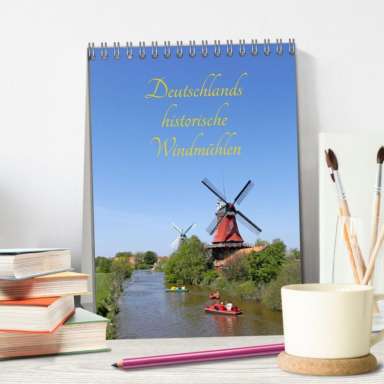 Produktbild: Deutschlands historische Windm&uuml;hlen (Tischkalender 2026 DIN A5 hoch), CALVENDO Monatskalender