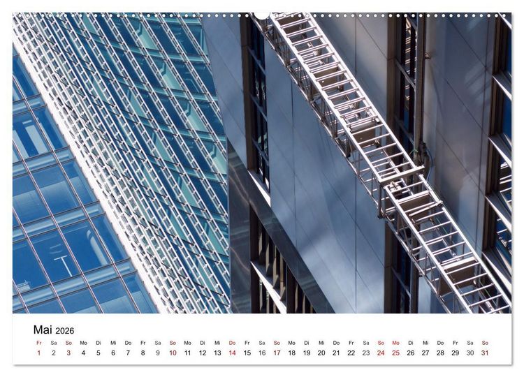 Produktbild: Frankfurt am Main - Fassaden (hochwertiger Premium Wandkalender 2026 DIN A2 quer), Kunstdruck in Hochglanz