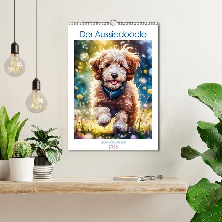 Produktbild: Der Aussiedoodle - Lebensfreude pur (Wandkalender 2026 DIN A3 hoch), CALVENDO Monatskalender