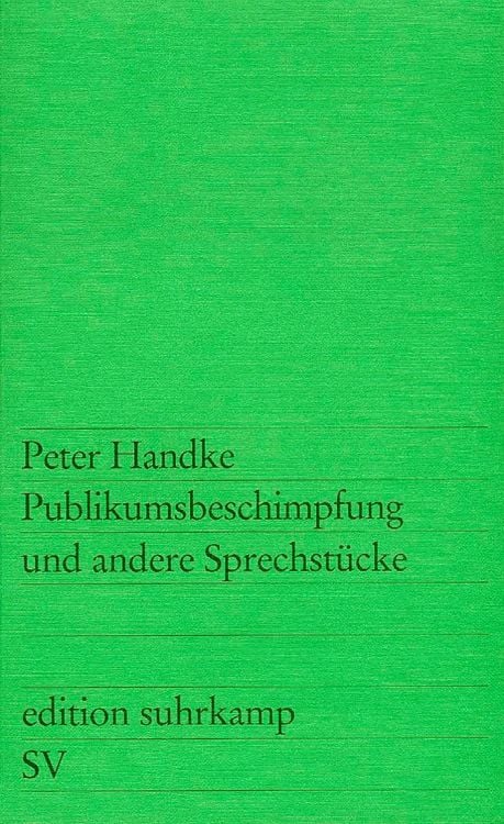 Produktbild: Publikumsbeschimpfung und andere Sprechst&uuml;cke