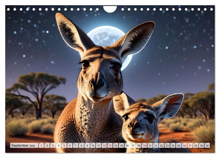Produktbild: Die Welt der K&auml;ngurus (Wandkalender 2026 DIN A4 quer), CALVENDO Monatskalender