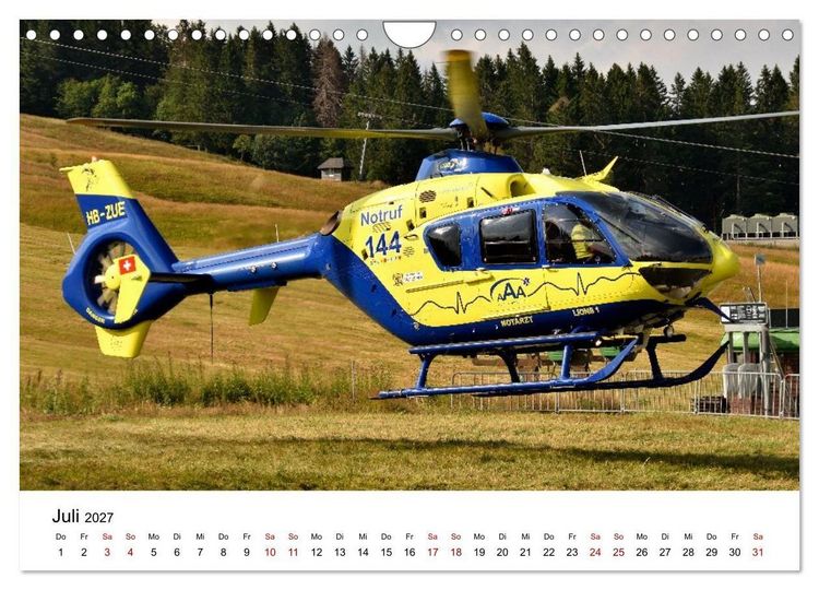 Produktbild: Hubschrauberdynamik in allen Facetten (Wandkalender 2027 DIN A4 quer), CALVENDO Monatskalender