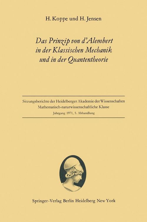 Produktbild: Das Prinzip von d'Alembert in der Klassischen Mechanik und in der Quantentheorie