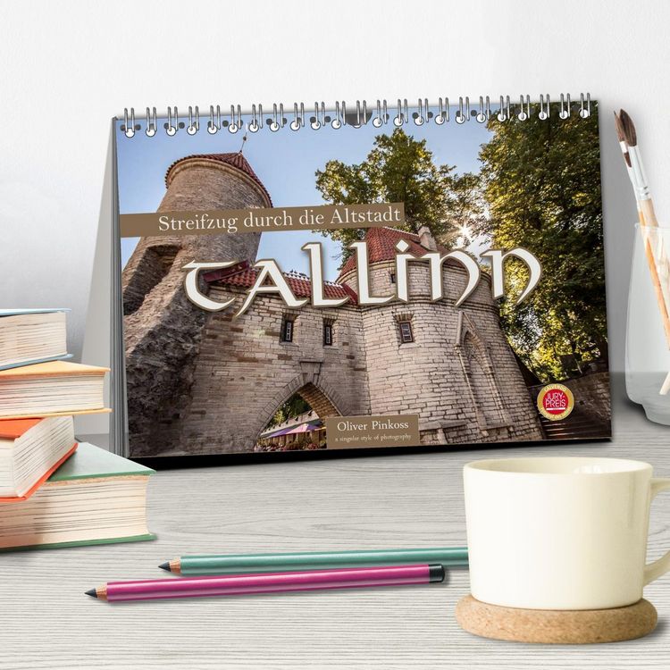 Produktbild: Tallinn - Streifzug durch die Altstadt (Tischkalender 2026 DIN A5 quer), CALVENDO Monatskalender