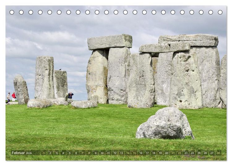 Produktbild: Geheimnisvolles Stonehenge (Tischkalender 2026 DIN A5 quer), CALVENDO Monatskalender