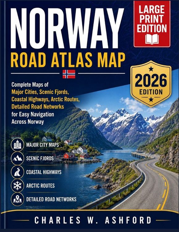Produktbild: Norway Road Atlas Map