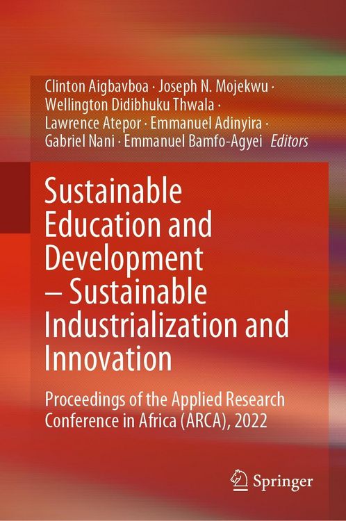 Produktbild: Sustainable Education and Development - Sustainable Industrialization and Innovation