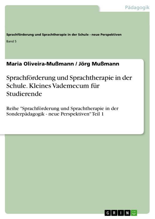Produktbild: Sprachf&ouml;rderung und Sprachtherapie in der Schule - Kleines Vademecum f&uuml;r Studierende