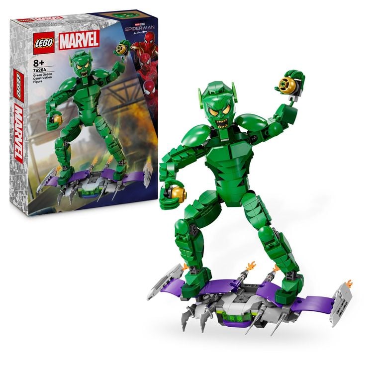 Bild vom Artikel LEGO Marvel 76284 Green Goblin Baufigur, bewegliche Superschurken-Figur vom Autor 