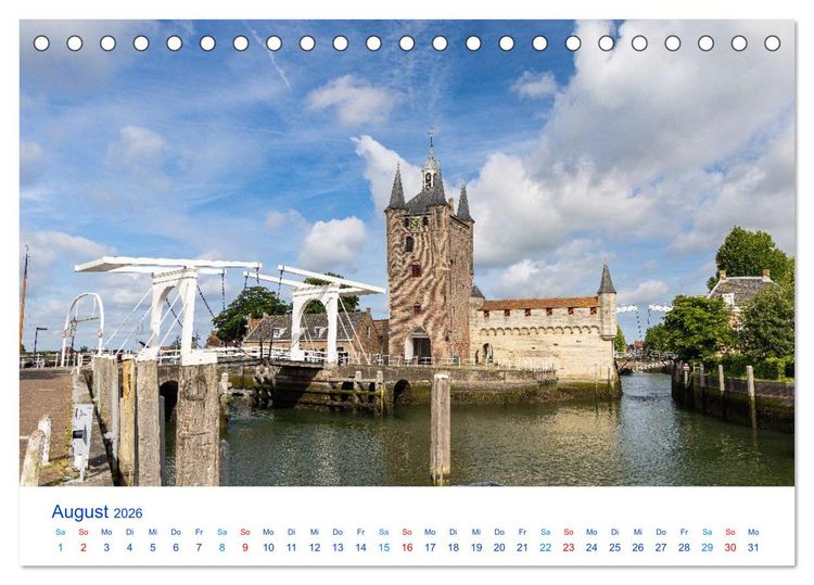 Produktbild: Sommer in Seeland (Tischkalender 2026 DIN A5 quer), CALVENDO Monatskalender