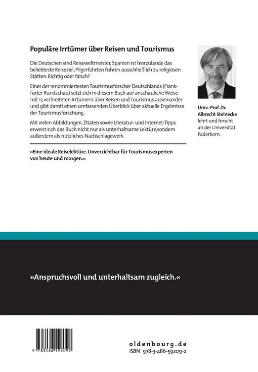 Produktbild: Popul&auml;re Irrt&uuml;mer &uuml;ber Reisen und Tourismus