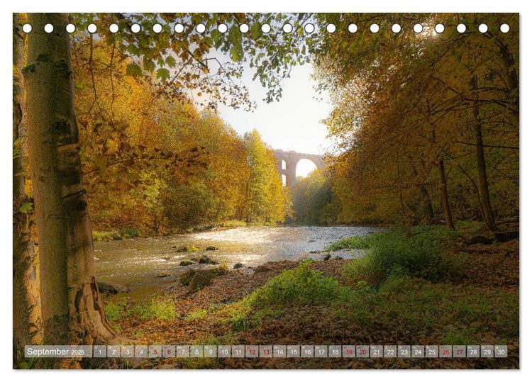 Produktbild: Vogtland - Farben einer Landschaft (Tischkalender 2026 DIN A5 quer), CALVENDO Monatskalender