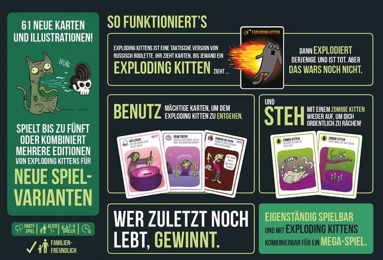 Exploding Kittens - Zombie Kittens