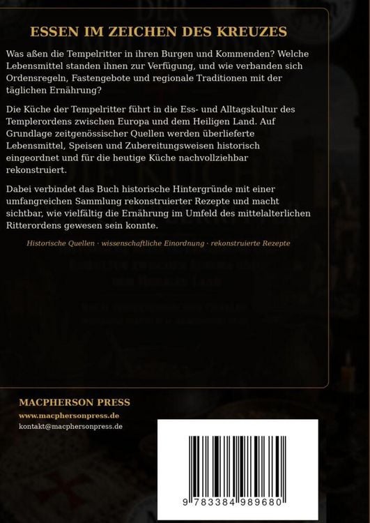 Produktbild: Die K&uuml;che der Tempelritter
