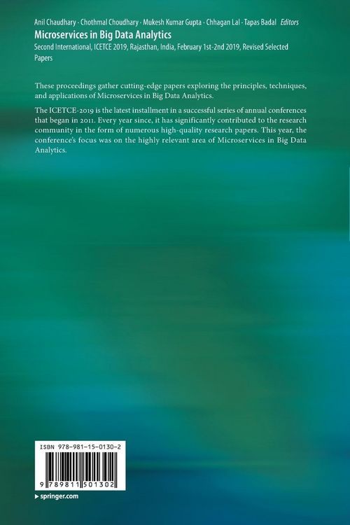 Produktbild: Microservices in Big Data Analytics