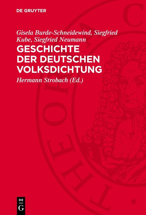 Produktbild: Geschichte der deutschen Volksdichtung