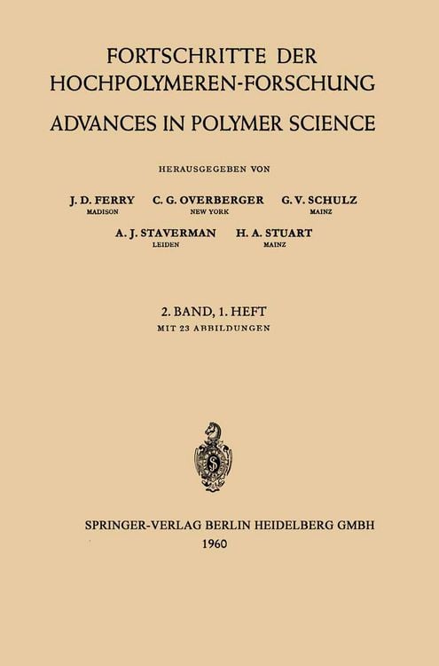 Produktbild: Fortschritte der Hochpolymeren-Forschung / Advances in Polymer Science