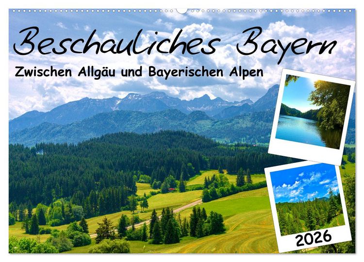 Produktbild: Beschauliches Bayern (Wandkalender 2026 DIN A2 quer), CALVENDO Monatskalender